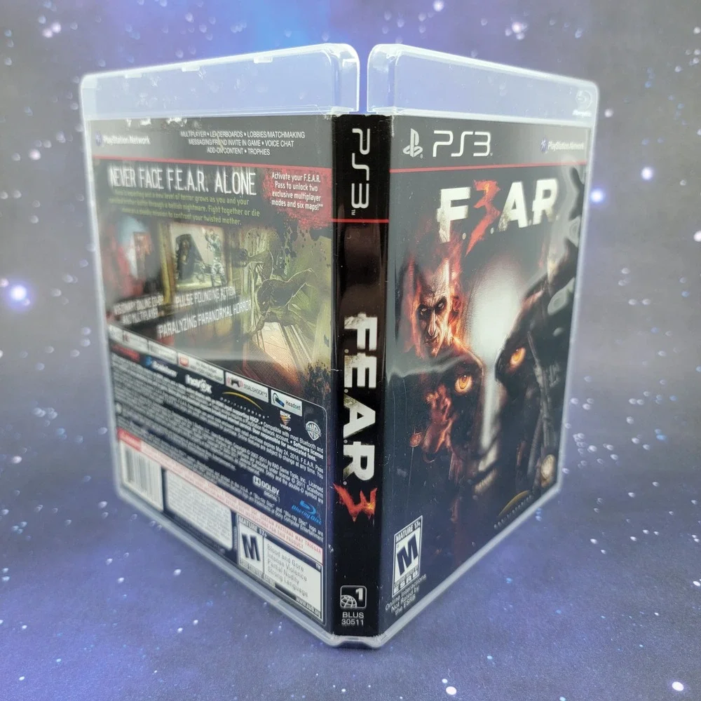 F.E.A.R. 3 F3AR Sony PlayStation 3 PS3 Game Horror FPS Warner Bros BLUS-30511